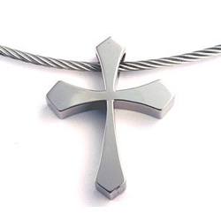 Titanium Cross Pendant