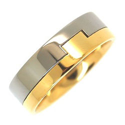 Gold Inlay Titanium Ring